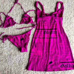 John Galliano swimwear 3 pcs